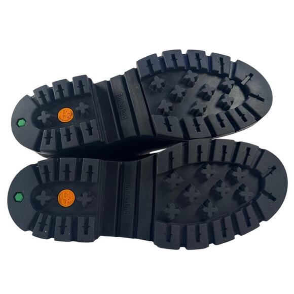 Timberland Cortina Valley Chelsea Boots Womens 9 Black Leather Lug Sole Pull On - Picture 7 of 11